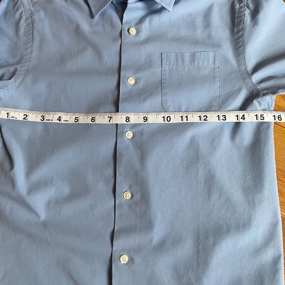 Cherokee Brand Boys Button Down Dress Shirt Blue Size M - Picture 10 of 11